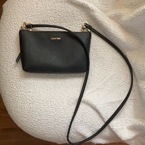 Calvin Klein Black Shoulder/Cross Body Purse